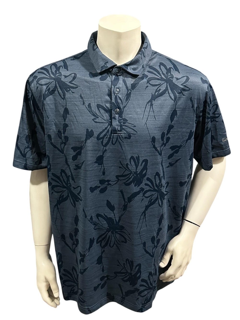 Walter Hagen Navy Floral Polo Shirt